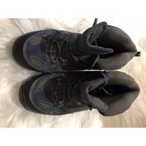 Woman’s Vasque Breeze III Blue Suede Hiking Trail Outdoor Boots Lace Up Size 5